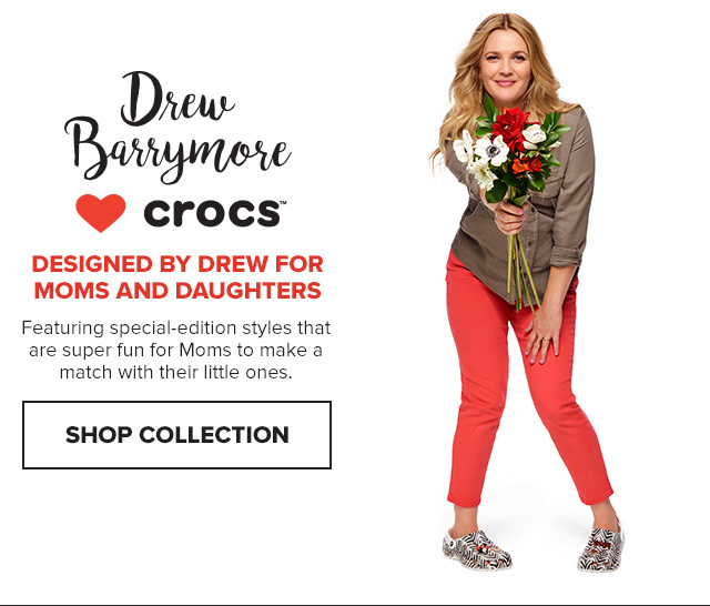 drew barrymore crocs collection