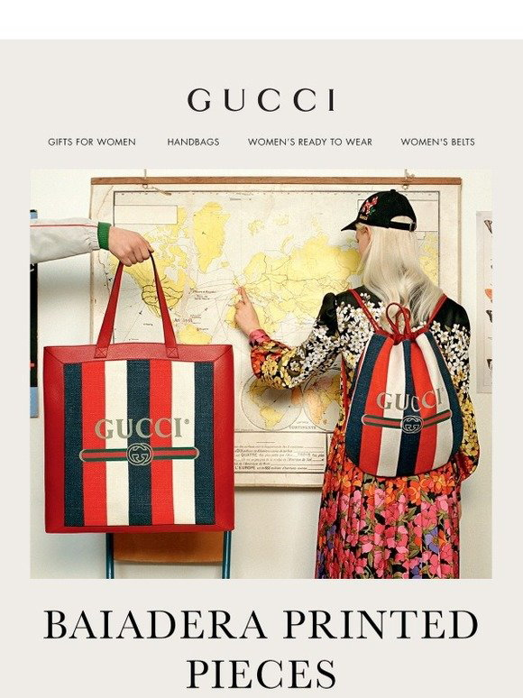 Gucci US: The New Jetset: Striped Accessories | Milled