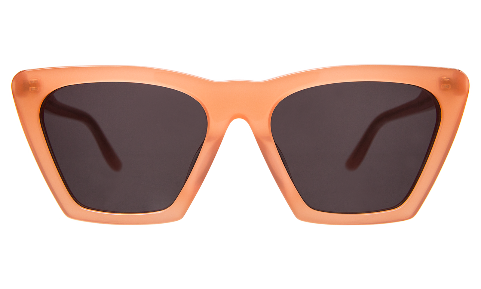 Image of Lisbon Sunglasses | Apricot With Grey Lenses