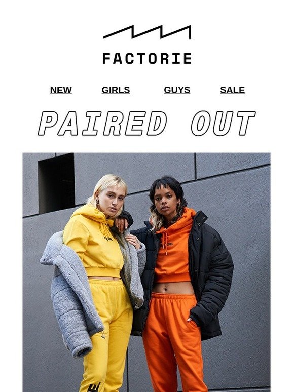 Factorie tracksuits Clearance