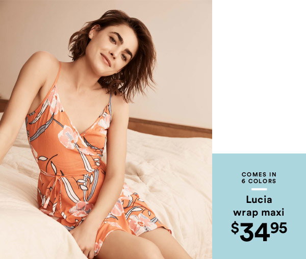 Lucia wrap maxi | Shop Now