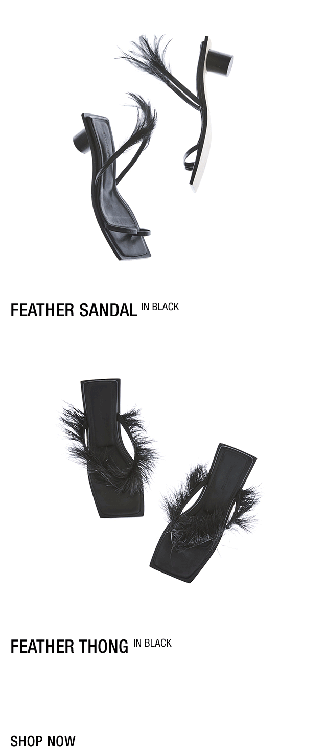 Helmut The Feather Sandal and Thong |