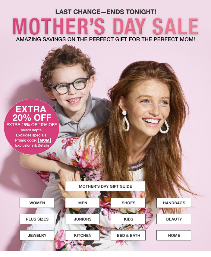 Macy's mother's clearance day jewelry sale