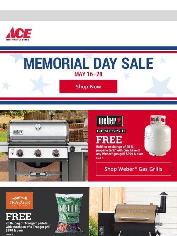 Ace Hardware Save During Our Memorial Day Sale Milled