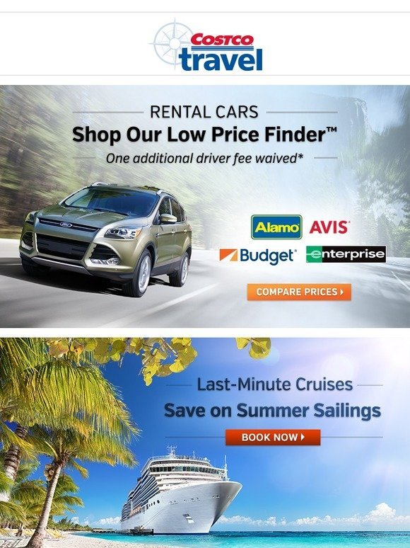 Costo Save on Rental Cars, Summer Travel and more with