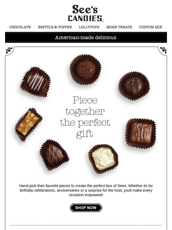 See S Candies Inc Byob Build Your Own Box To Sweeten Every Celebration Milled