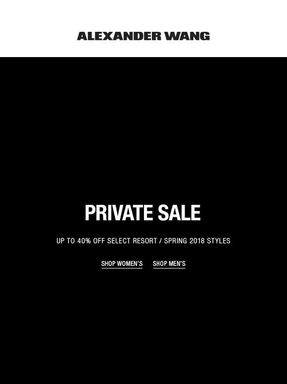 Alexander Wang: Private Sale | Up to 40 ...