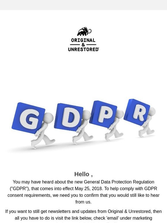 Your Action Is Required - Please Update Your Details