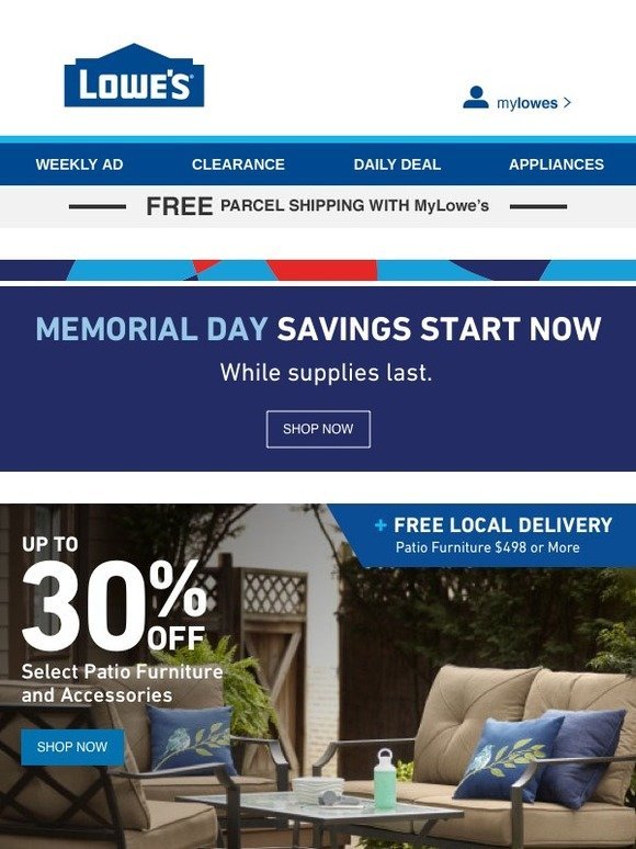 Lowes Get Your Outdoors Ready for Memorial Day Milled