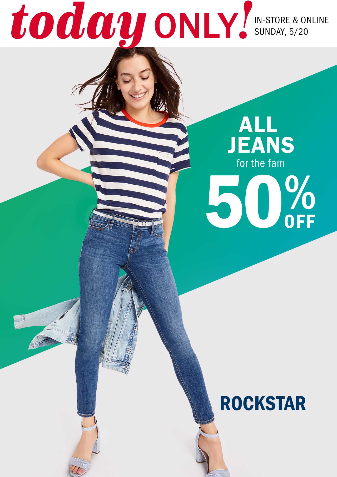 Old Navy: Unlocked 🔓 50% OFF all jeans