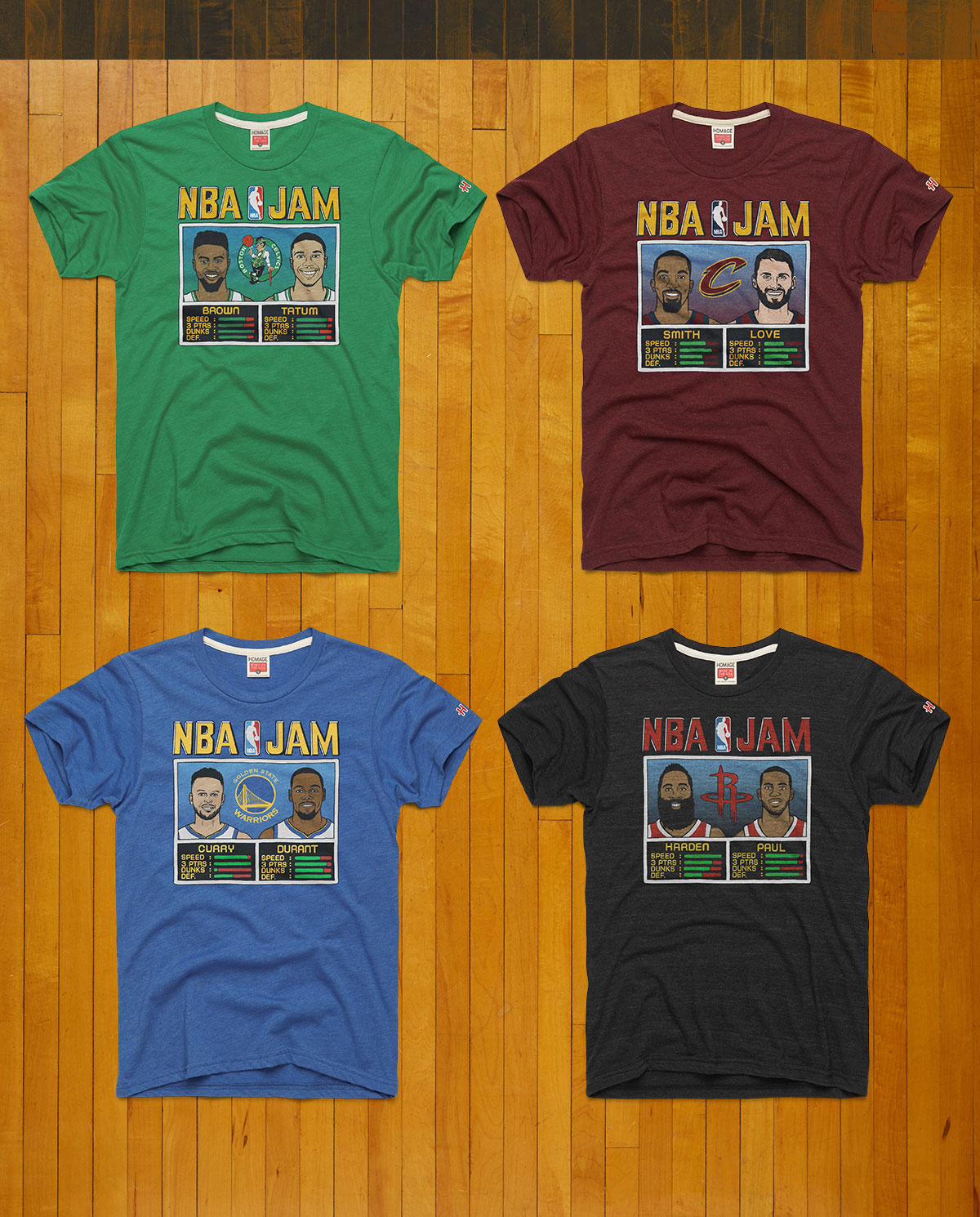 HOMAGE, Tops, Homage Brand Boston Celtics Nba Jam Graphic Tshirt Size  Small