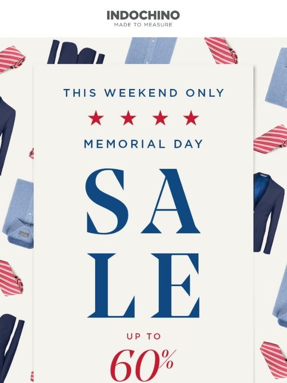 Indochino Oh Save Can You See Memorial Day Sale On Now Milled