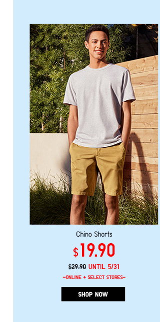MEN CHINO SHORTS - SHOP NOW