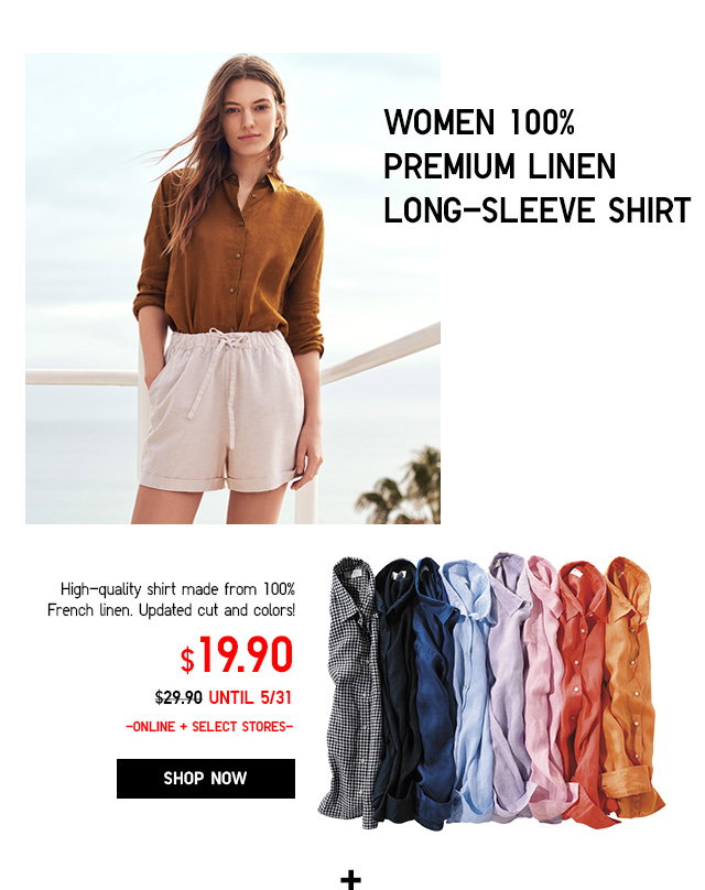 WOMEN 100% PREMIUM LINEN SHIRT