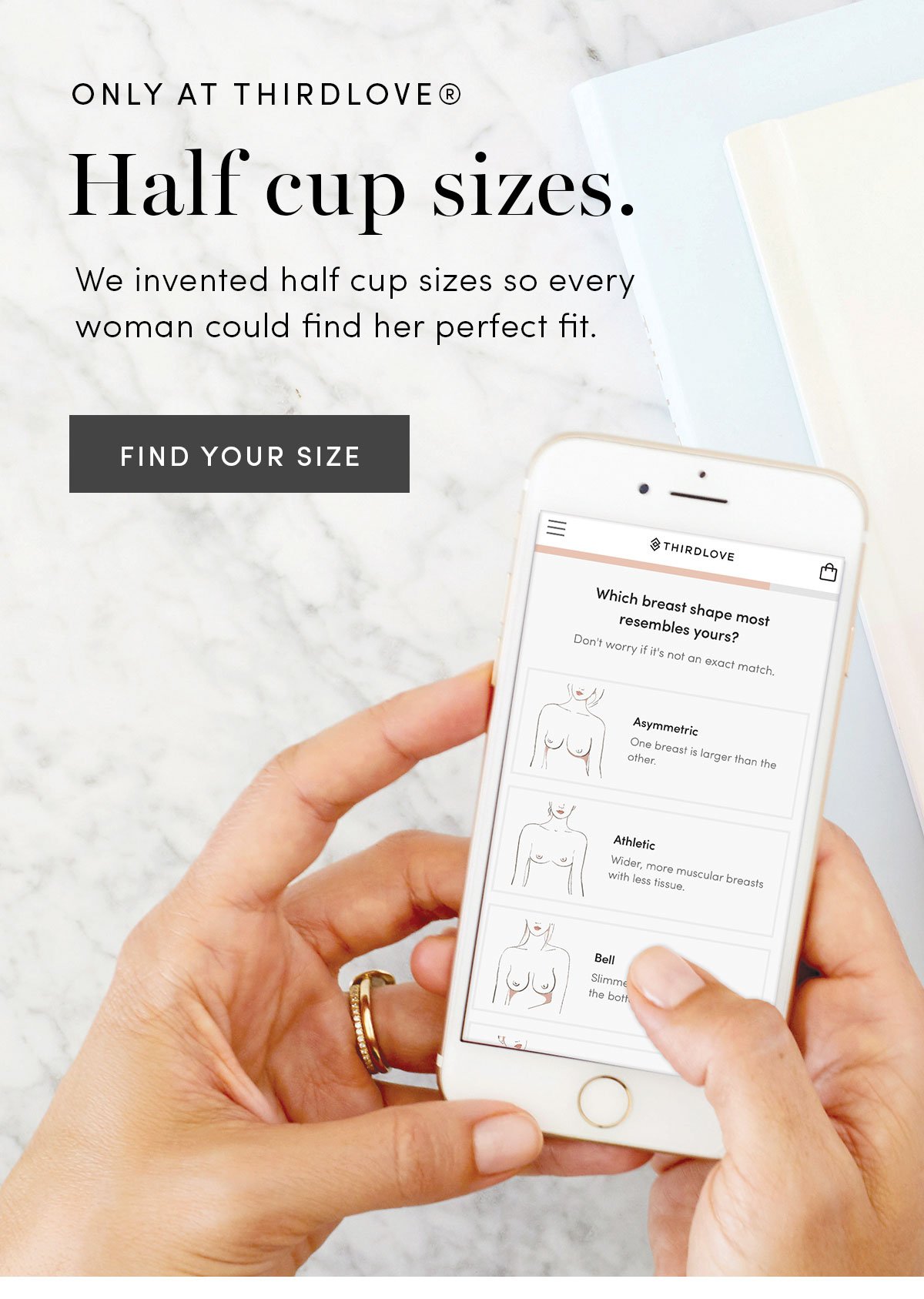 Should I Get A Half-Cup Size? - What Is A Half Cup Bra Size And How To Find  Yours - ThirdLove