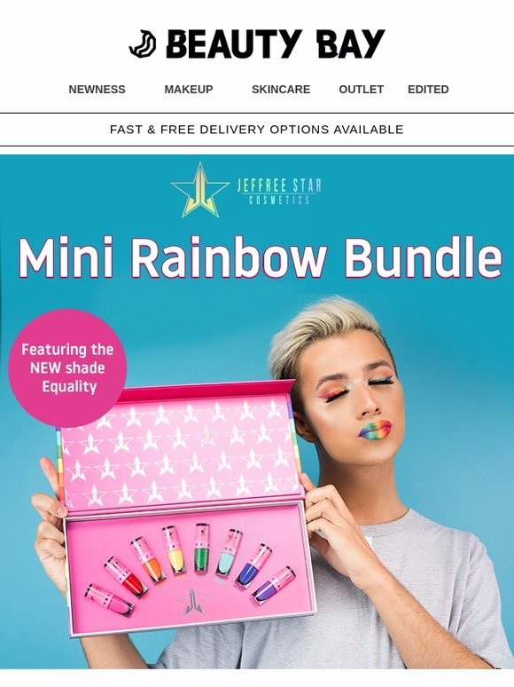 jeffree star mini rainbow bundle