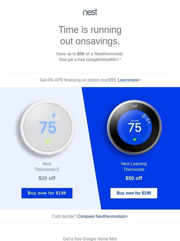There’s still time to save up to $50 on a Nest thermostat.