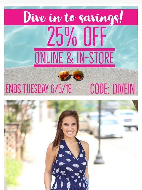 Dive Into SAVINGS!!!!  25% OFF EVERYTHING!