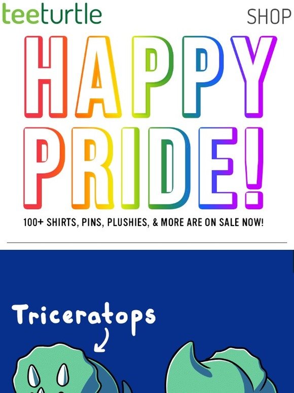 Teeturtle Pride TeeTurtle: πHappy PRIDE (sale)! | Milled