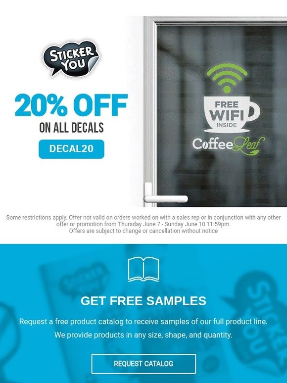 StickerYou Summer Branding Get 20 Off Decals! ☀ Milled