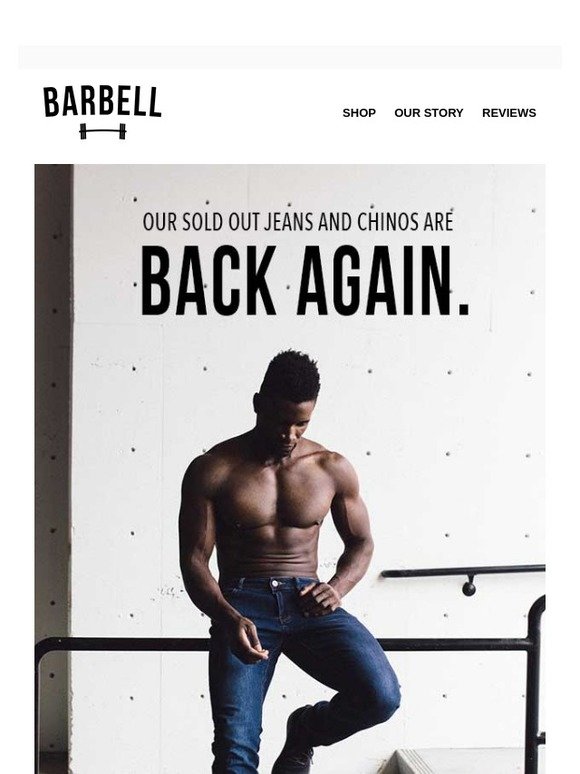 Barbell Apparel: The Sold Out Jeans 