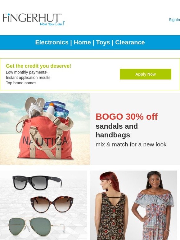 Fingerhut Fingerhut DISCOUNT ALERT Sandals & Handbags Milled