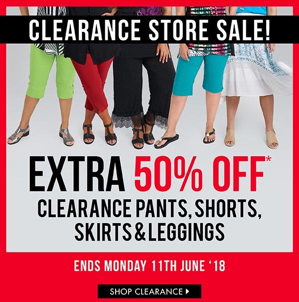 Taking Shape: Clearance Store Sale! 50% off Pants