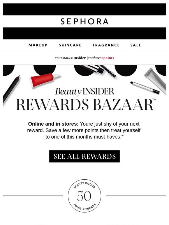 Sephora: What can points get you? Exciting 🆕 rewards. | Milled