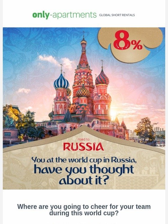 8% off! The world cup is coming...