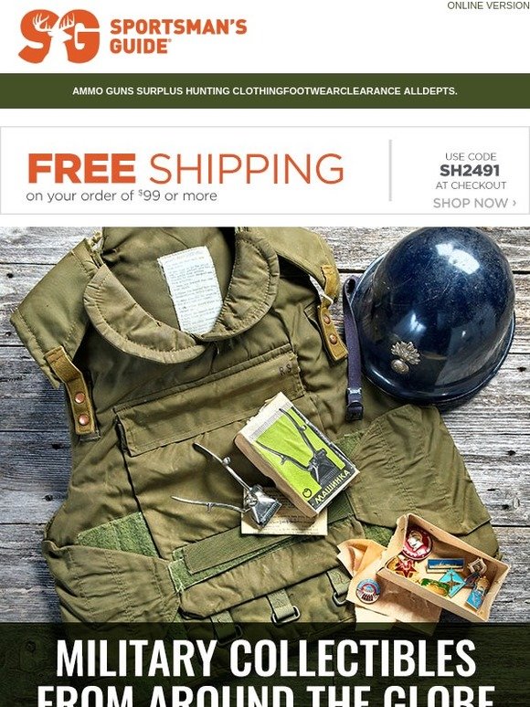 Sportsman's Guide Military Surplus Cool New Finds Milled