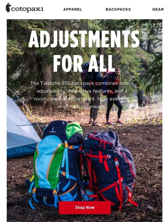 cotopaxi taboche 55l backpack