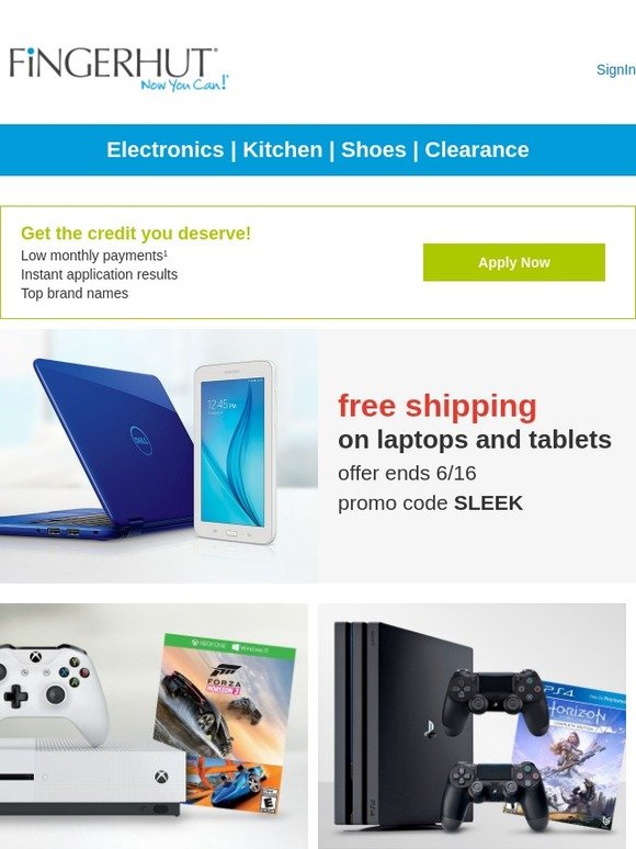 Fingerhut Fingerhut FREE SHIPPING on Laptops and Tablets! Milled