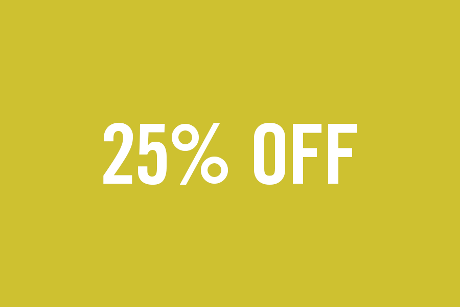 25% off selected lines