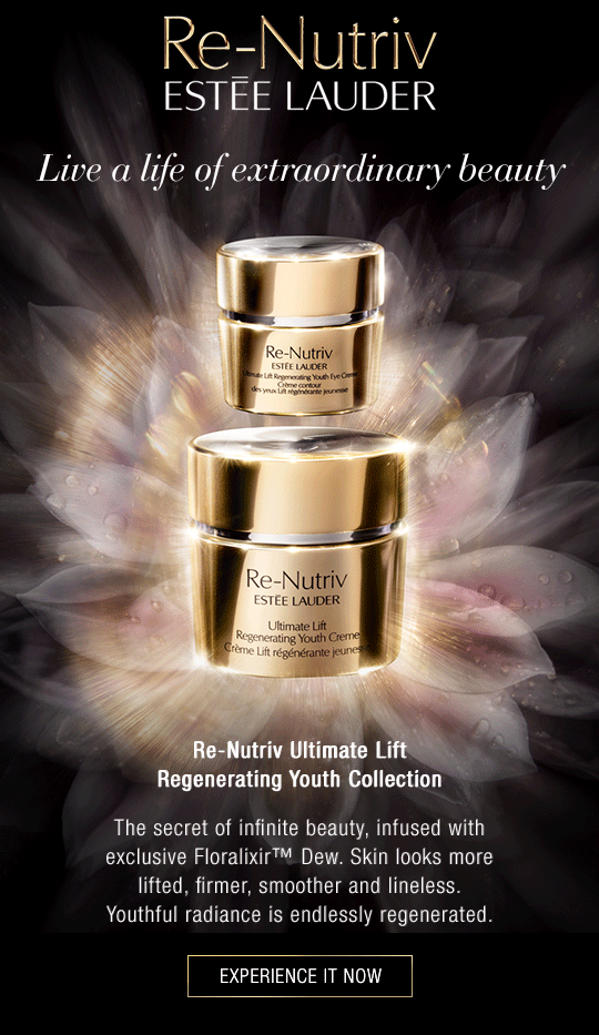 Estée Lauder: Live a Life of Extraordinary Beauty with Re-Nutriv Luxury  Skincare.