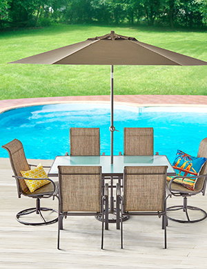 20% OFF! 319.99 SET REG. $399.99 Beaumont 9-Pc. Patio Sets
