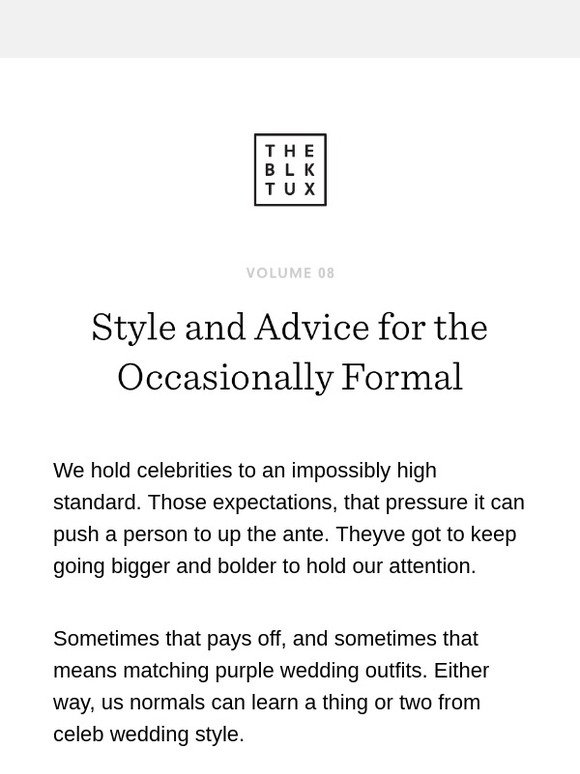 The Black Tux 10 mustsee celeb wedding outfits Milled