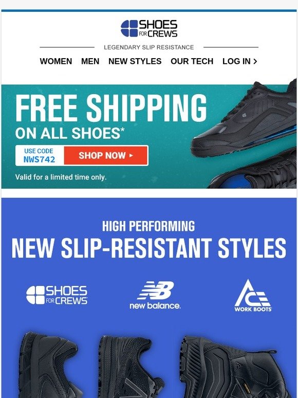 shoes for crews free shipping