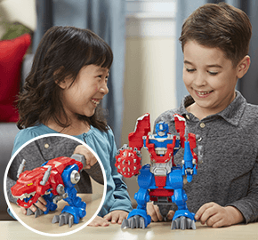 Playskool Heroes Transformers Rescue Bots Knight Watch Optimus Prime