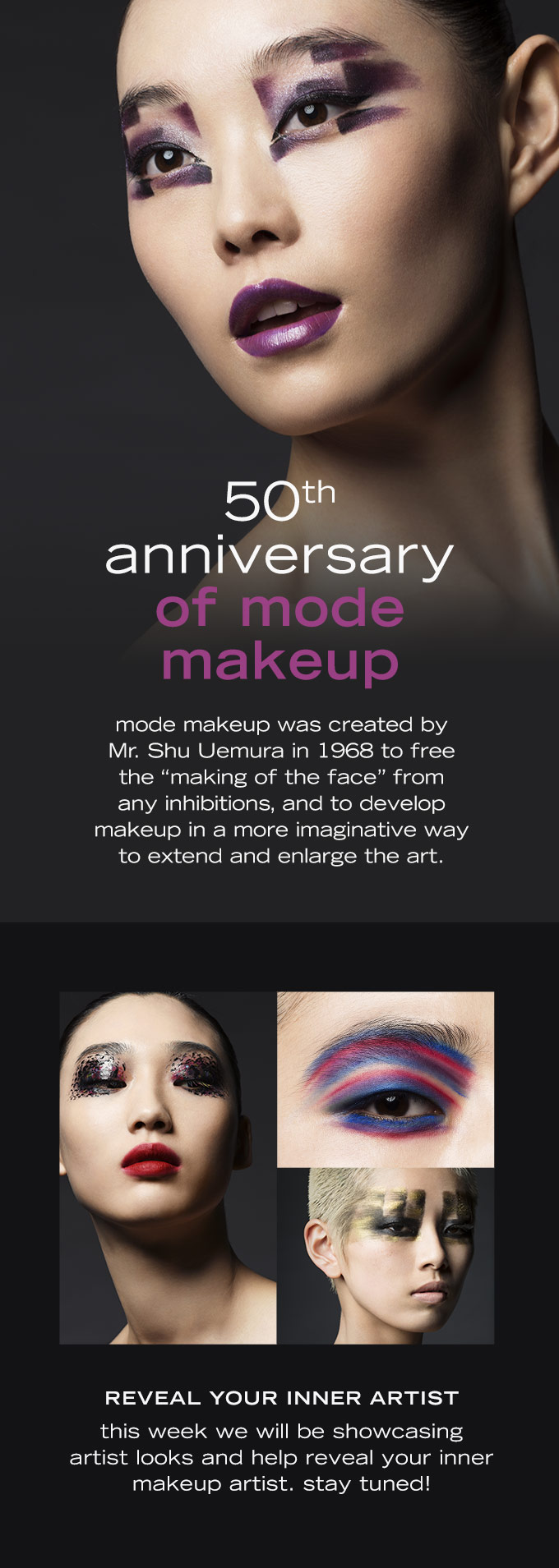 Shu Uemura: It's our 50th anniversary of mode makeup 🎉 | Milled