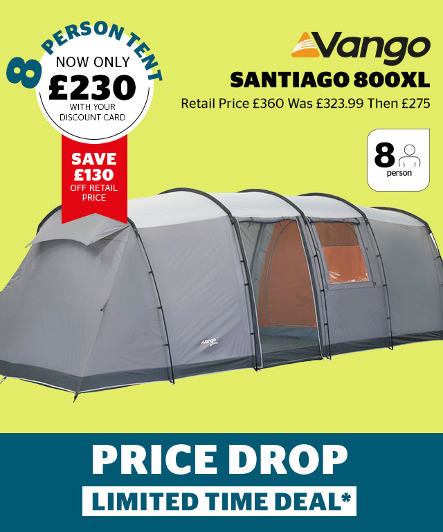 Go Outdoors 6 Day Deals 4 person tent just 75 many more deals