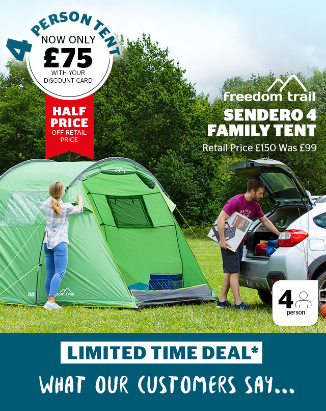 Freedom trail sendero 4 family outlet tent