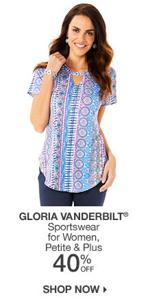 Shop 40% off Gloria Vanderbilt Sportswear for Women, Petite & Plus