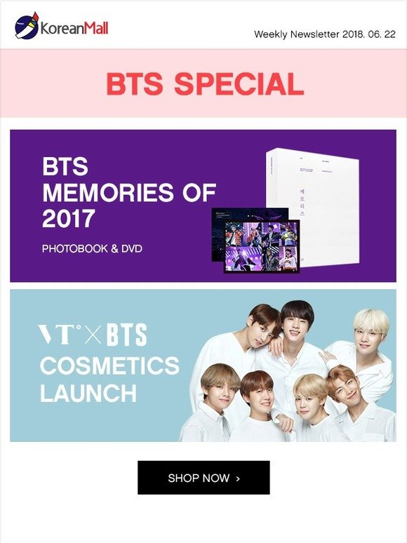 BTS Memories of 2017 / BTS X VT / SHINee is comeback!