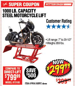 1000 lb. Steel Motorcycle Lift