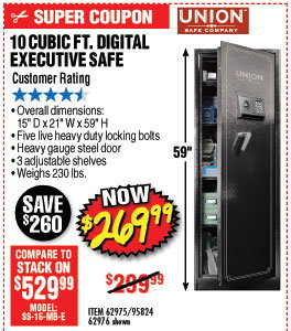 10 cu. ft. 59 in. Electronic Executive Safe