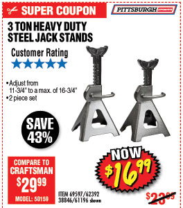 3 Ton Steel Jack Stands