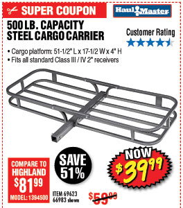 500 lb. Steel Cargo Carrier