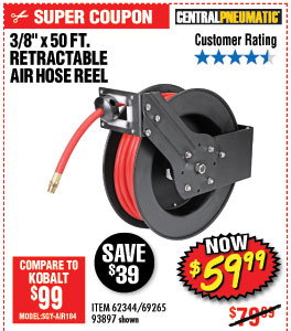 3/8 in. x 50 ft. Retractable Hose Reel