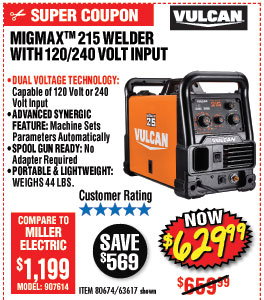 MIGMax™ 215 Welder with 120/240 Volt Input