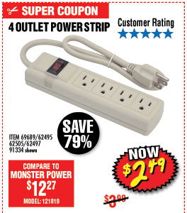 4 Outlet Power Strip